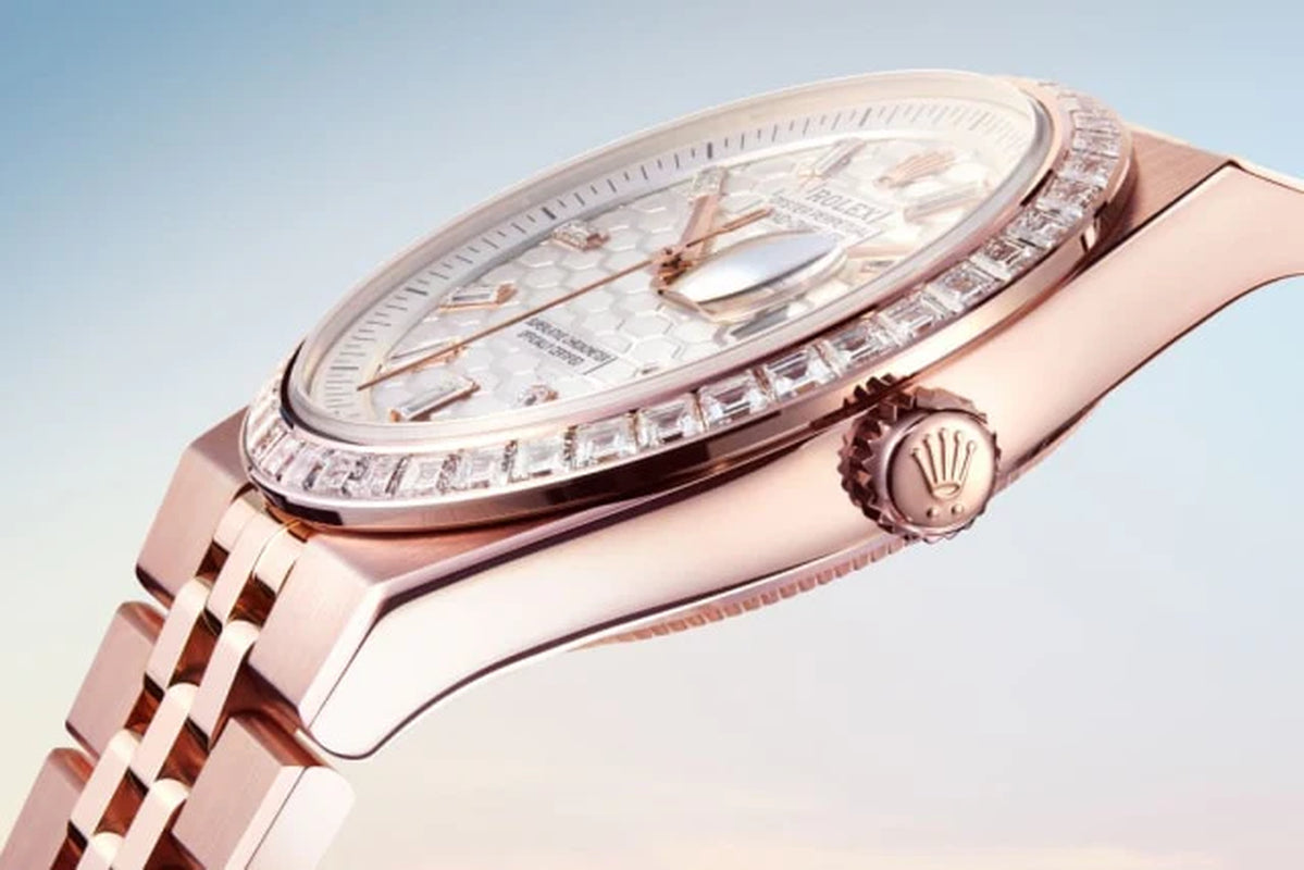 Unworn 2025,  Land-Dweller 36, 18K Everose Gold and Diamonds, Intense White Dial, Flat Jubilee, Ref# 127285Tbr-0002, Box and Papers