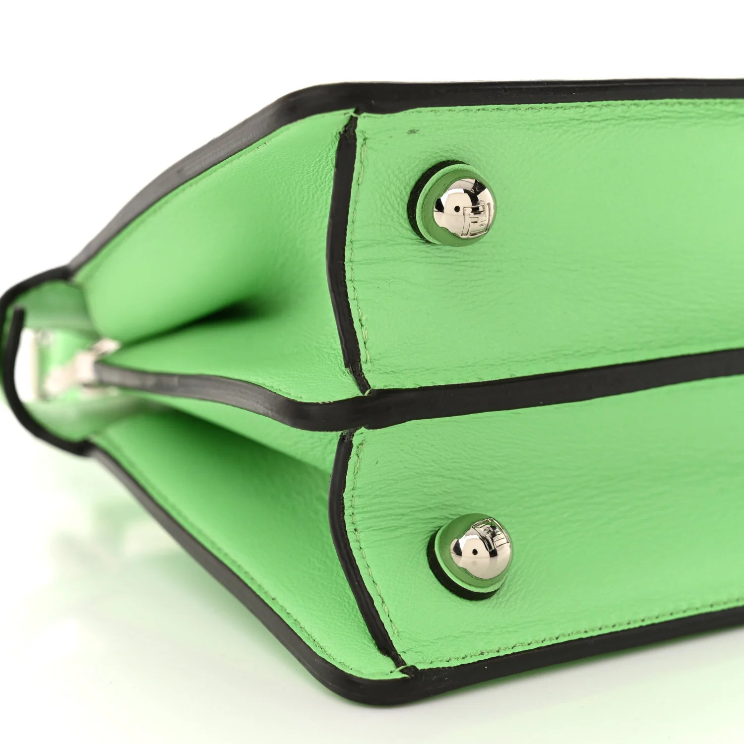 Shiny Nappa Petite Peekaboo I SEE U Satchel Edamame