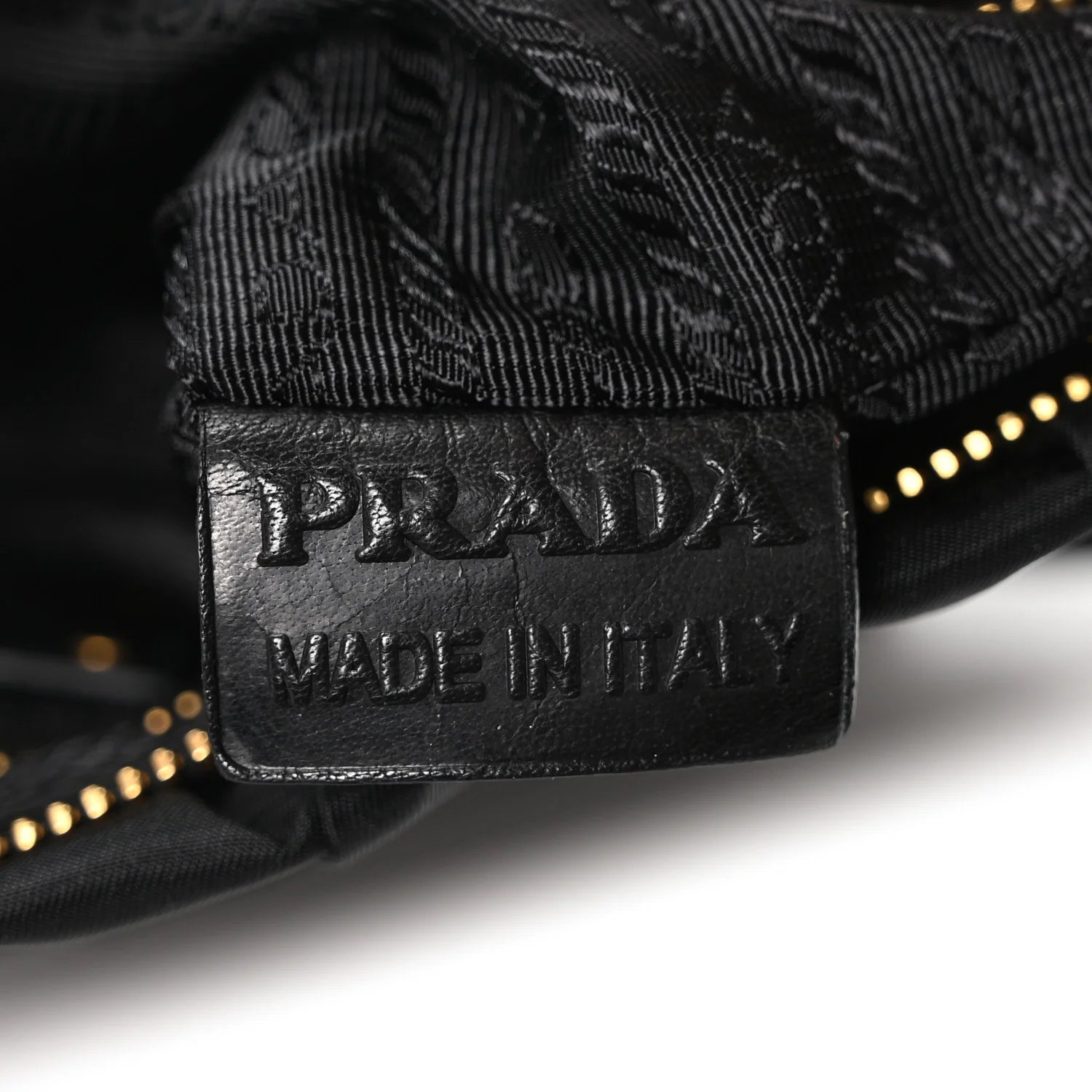 Tessuto Nylon Whipstitch Grommet Tassel Shoulder Bag Black