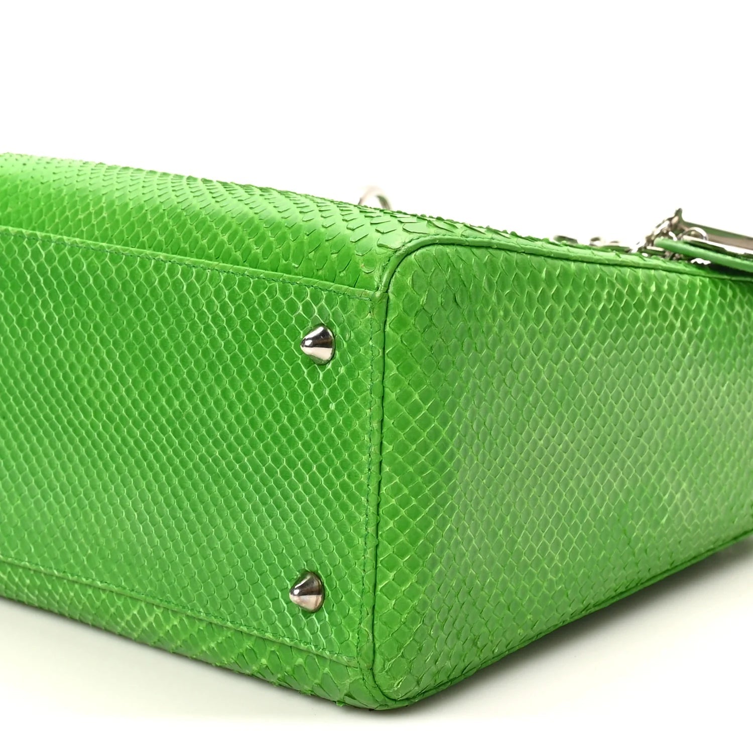 Snakeskin Medium Lady Dior Green