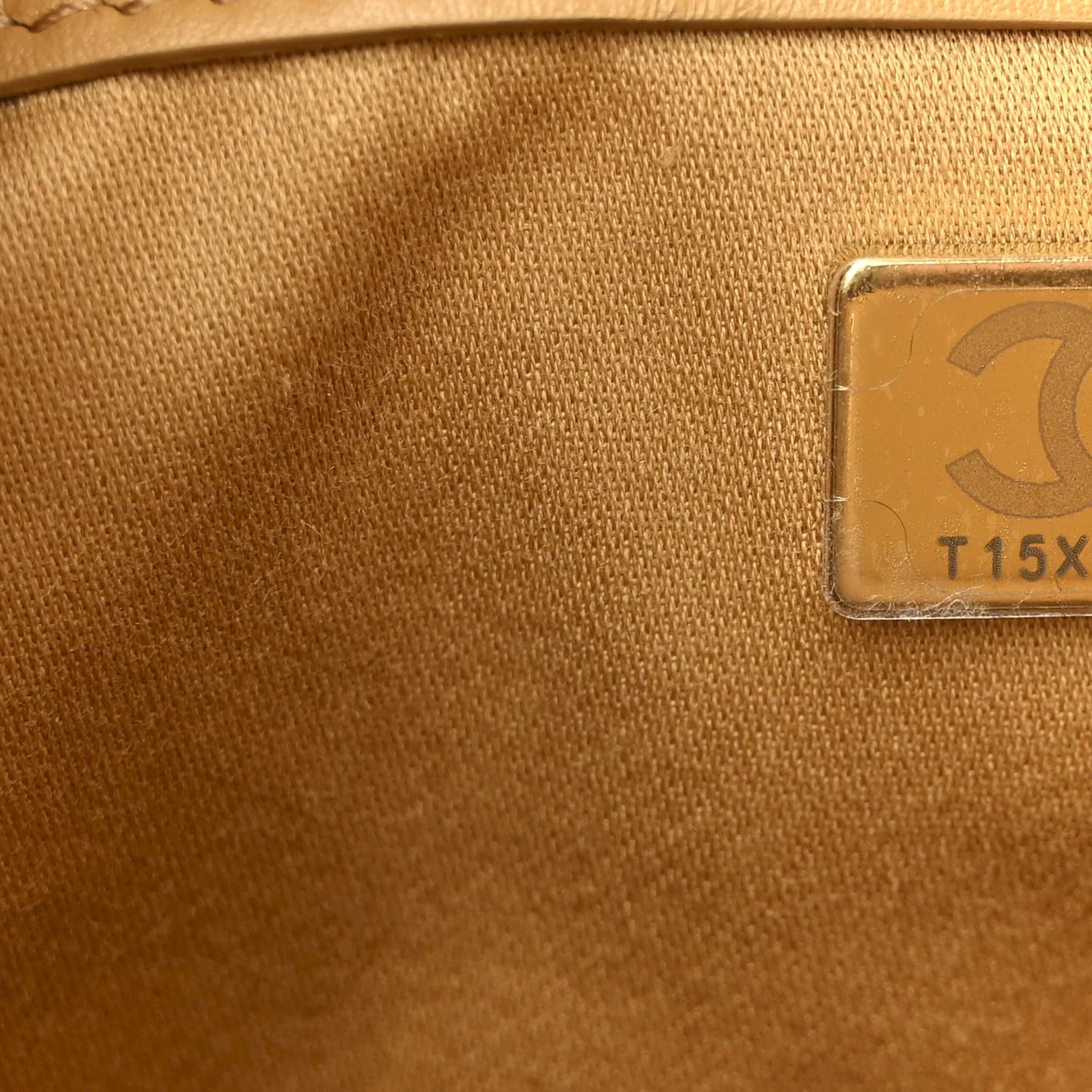 Suede Quilted Small  25 Handbag Beige