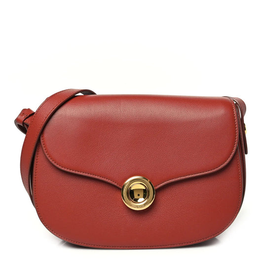 Grained Calfskin Small Ghiera Bag Deep Kummel