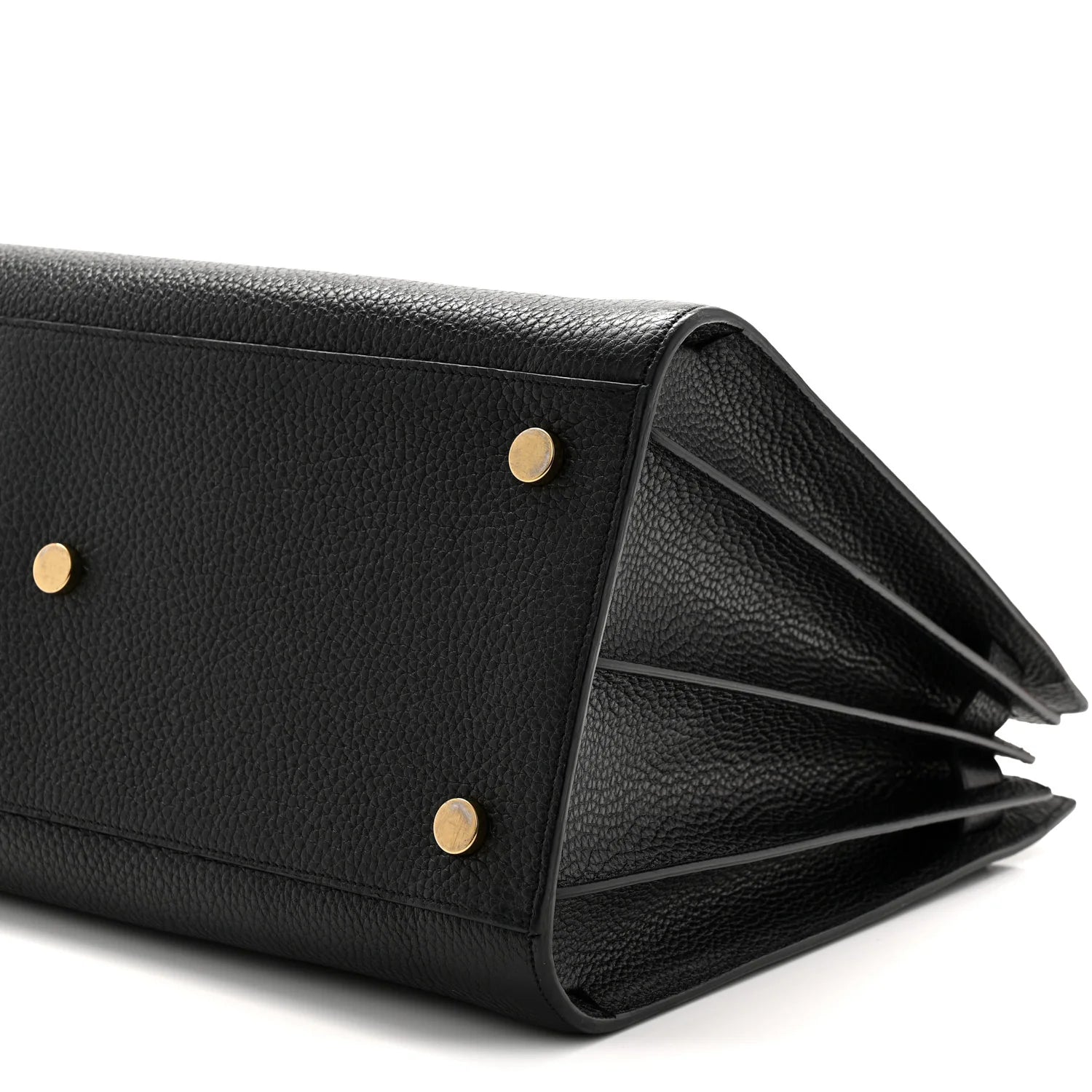 Grained Calfskin Large Sac De Jour Carryall Black