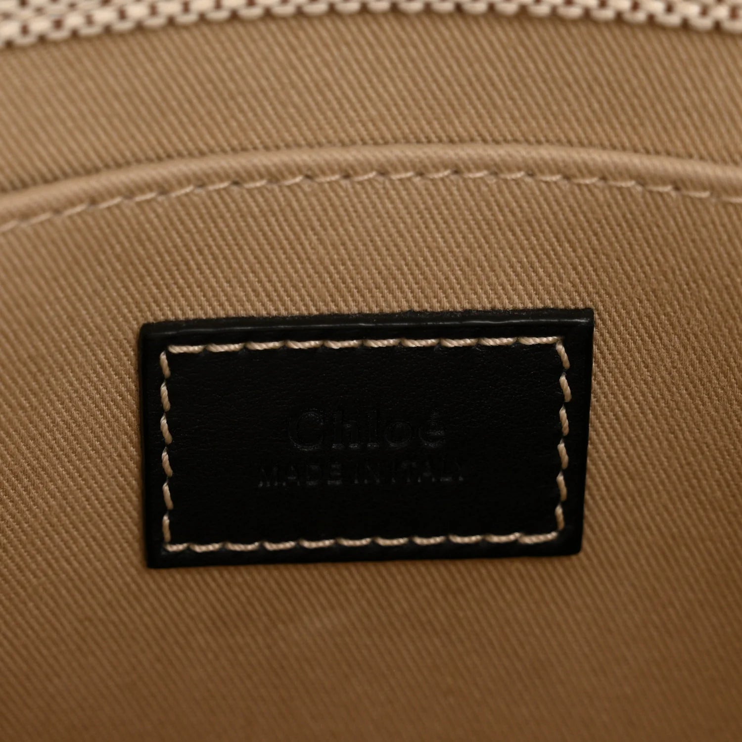 Cotton Calfskin Small Woody Ribbon Tote with Strap White Navy