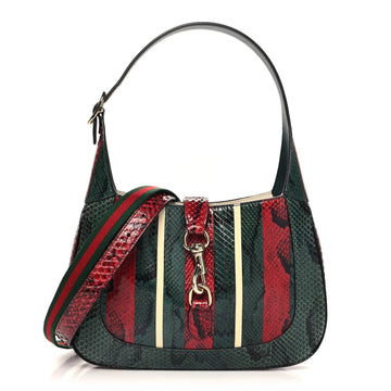 Snakeskin Web Small Jackie 1961 Hobo Green