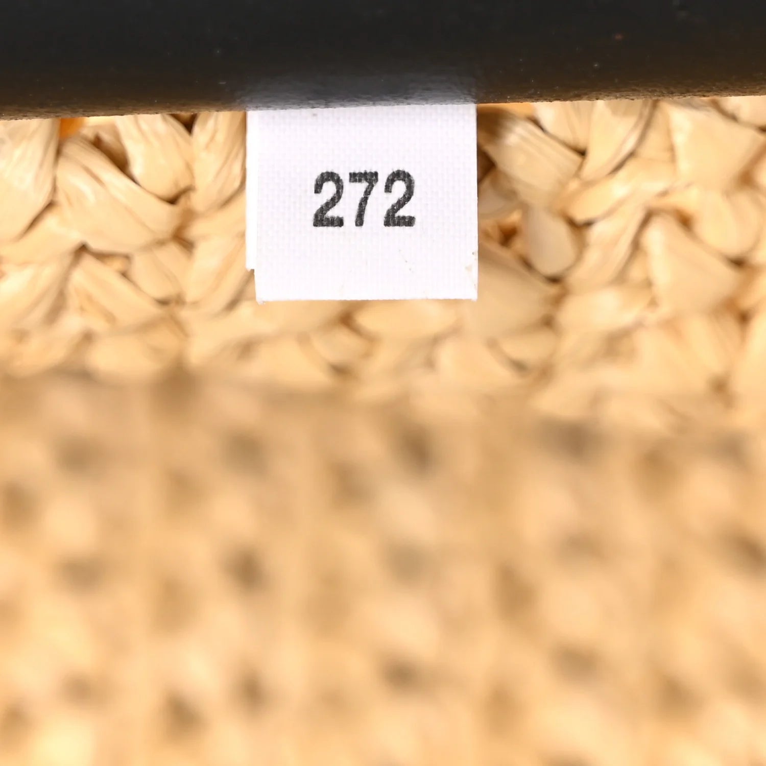 Yarn Raffia Effect Crochet Embroidered Logo Tote Naturale