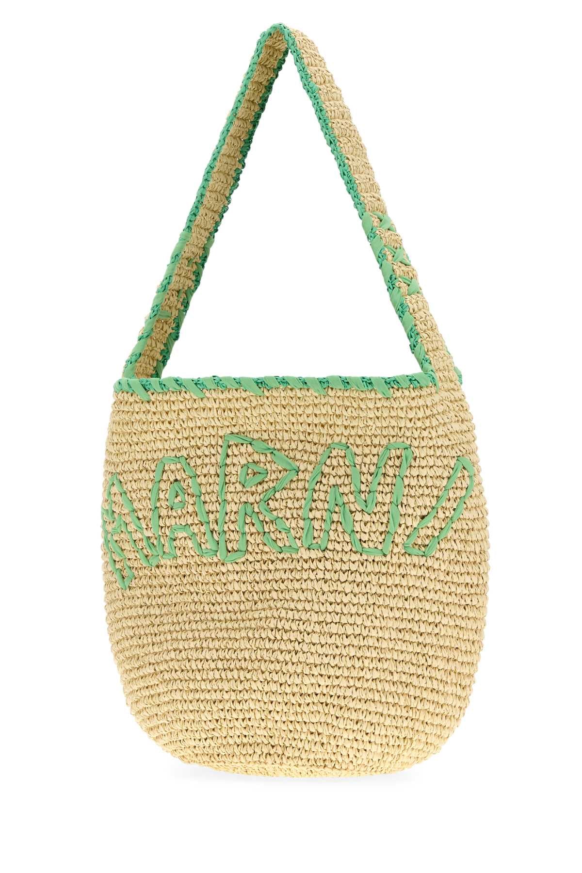 RAFFIA SHOPPING BAG