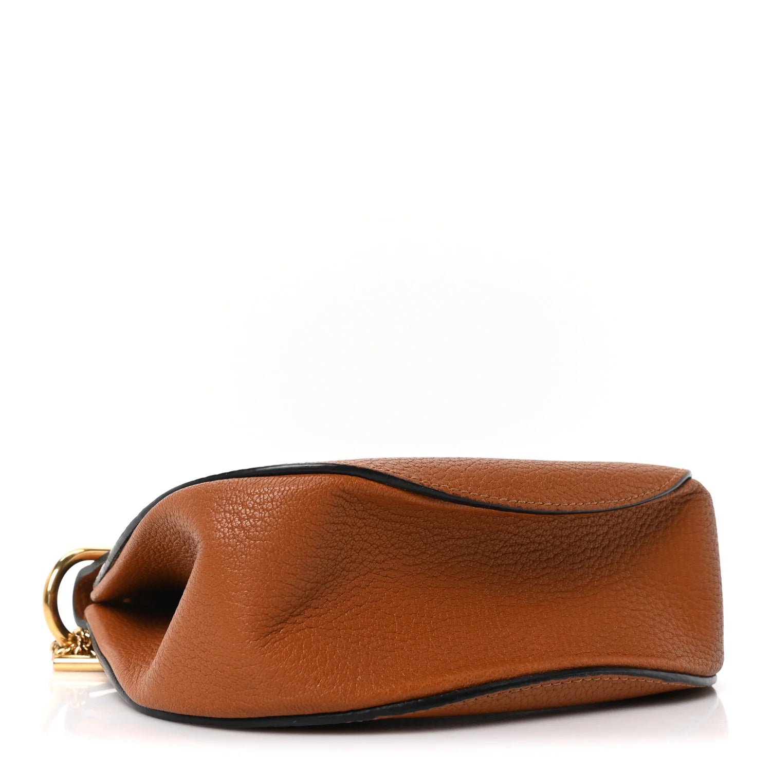 Grained Lambskin Mini Drew Shoulder Bag Caramel