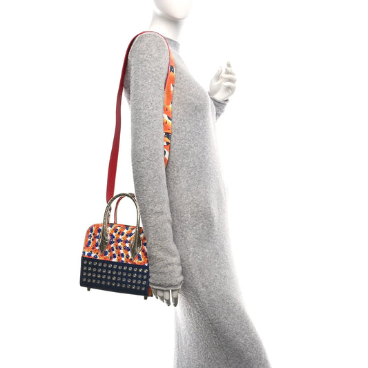 Crepe Satin Canvas Embroidered Gaagal Mini Eloise Tote Magma