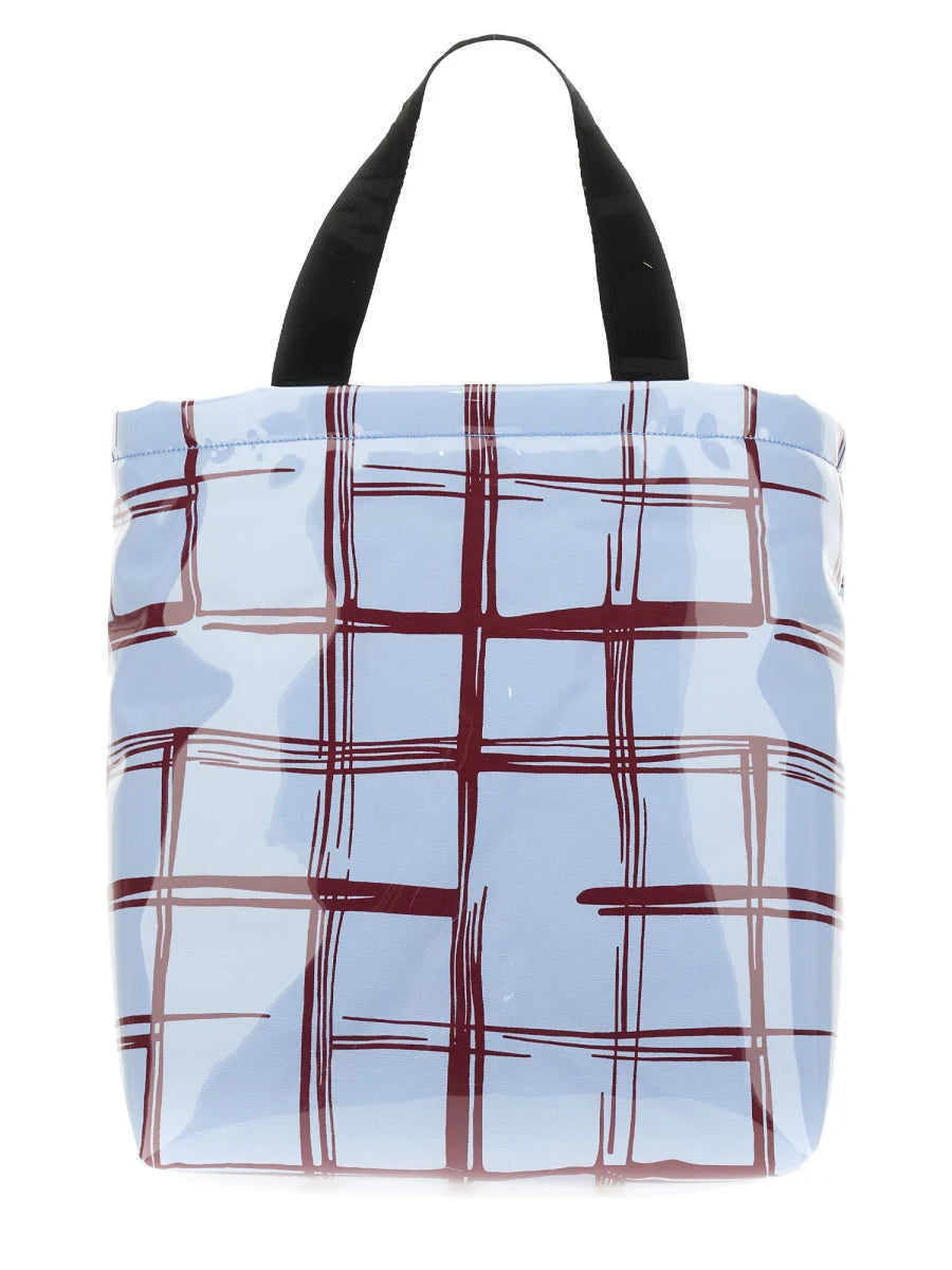COATED CANVAS TOTE BAG