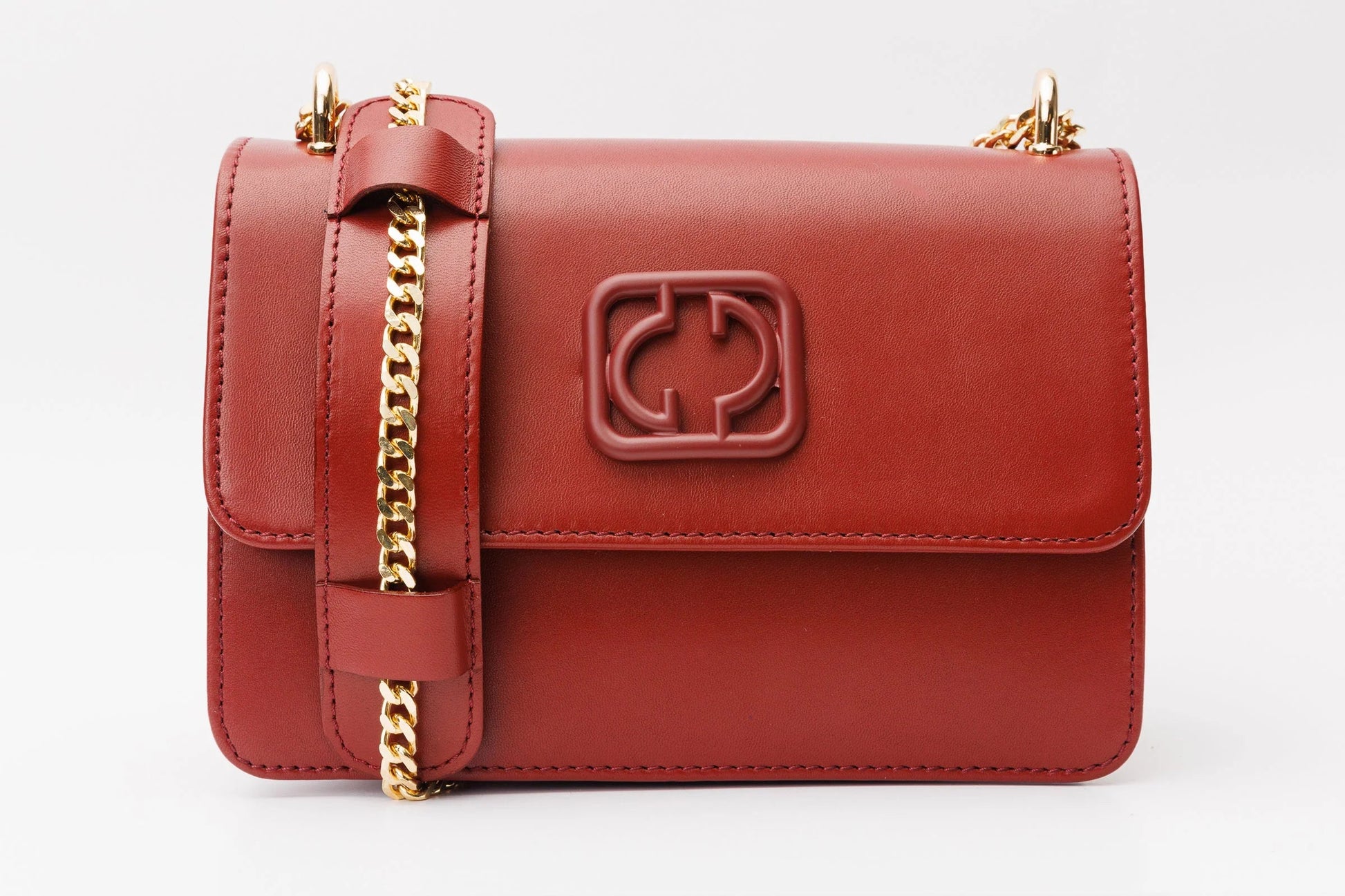 The Maneadero Dark Red Leather Handbag
