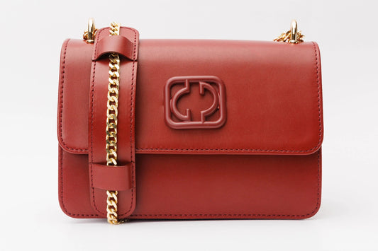The Maneadero Dark Red Leather Handbag