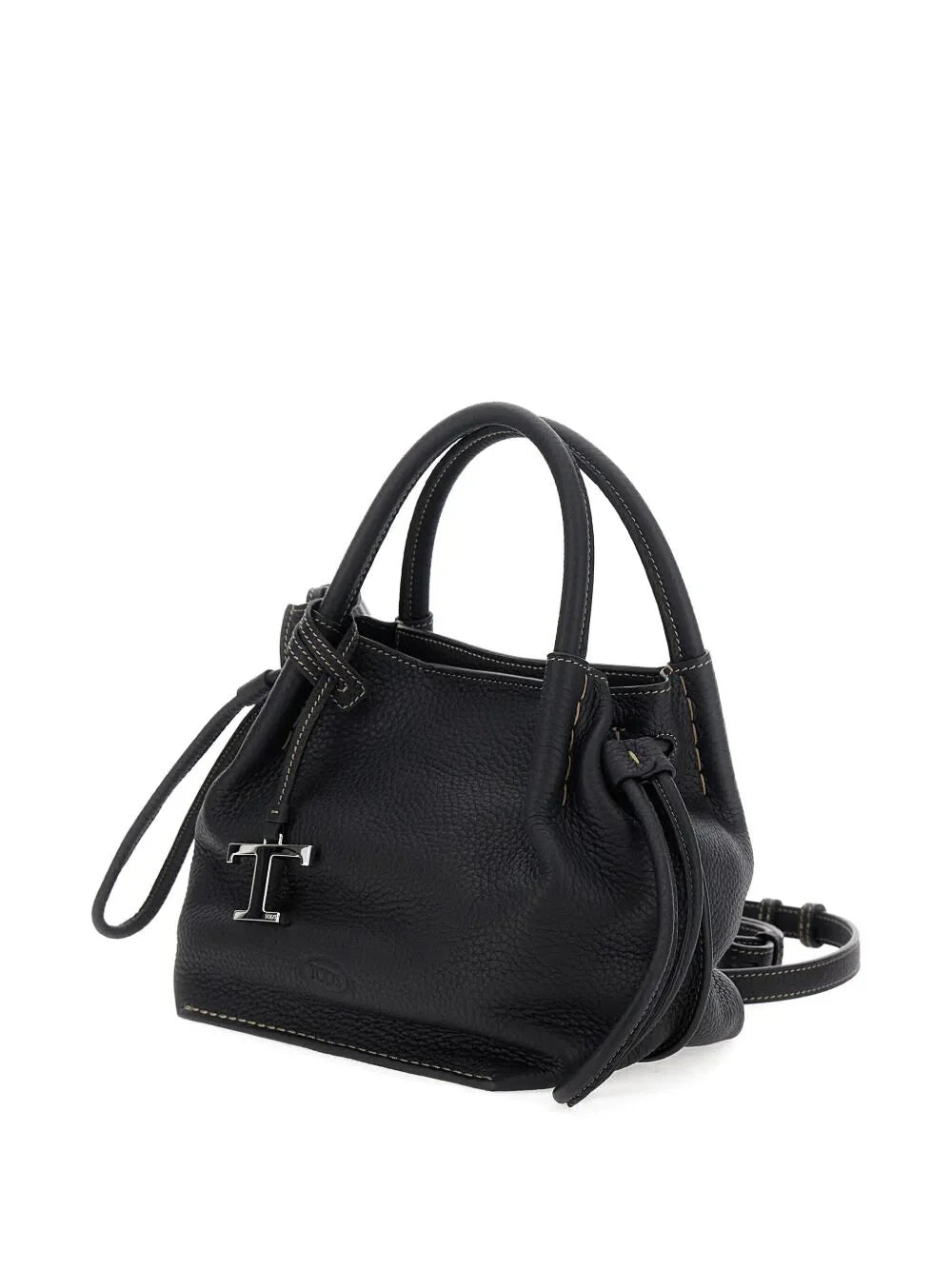 SMALL BUCKET BAG in LEATHER