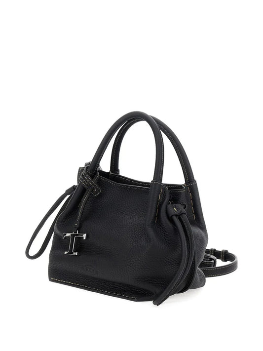 SMALL BUCKET BAG in LEATHER
