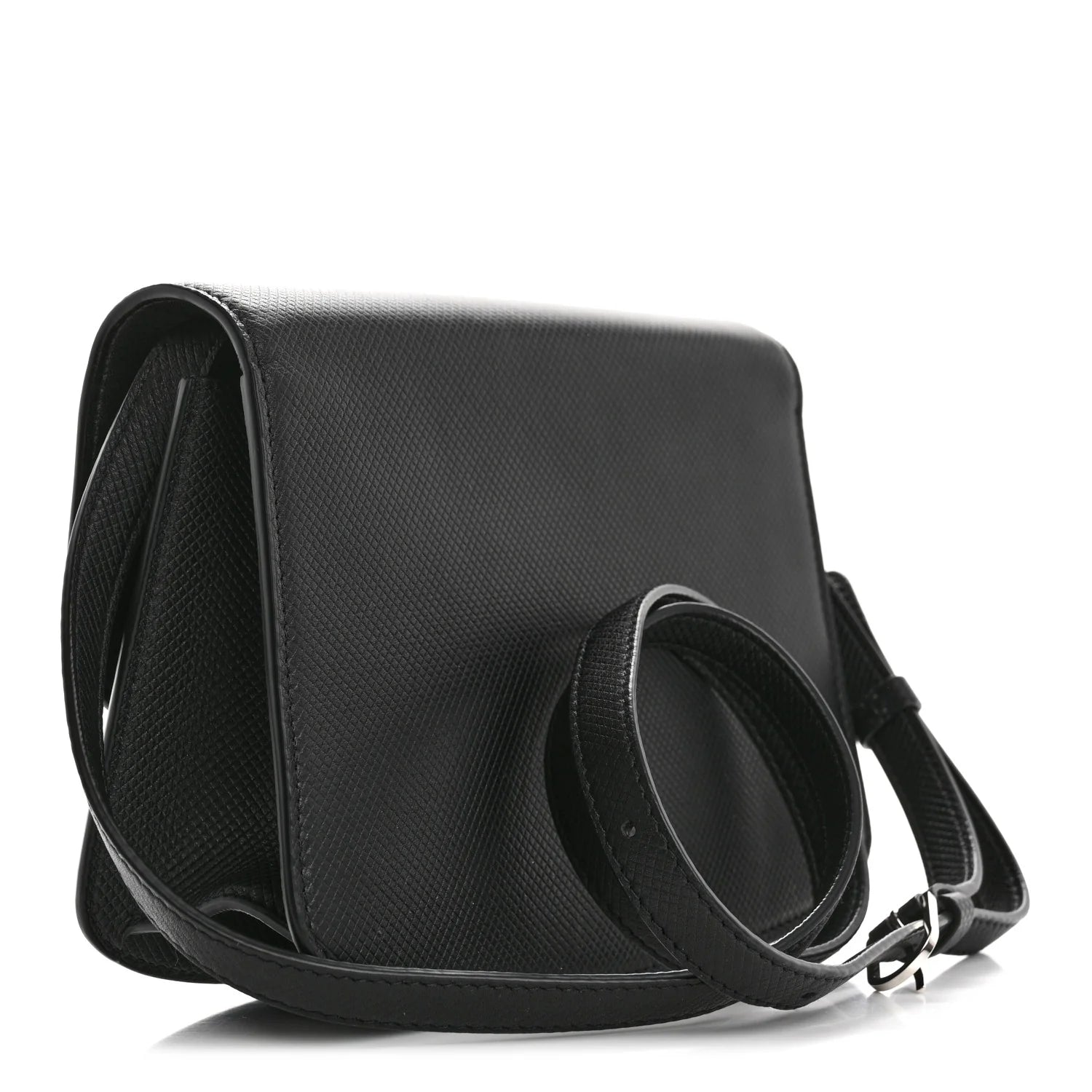 Stamped Saddle Calfskin the Sofia 8.75 Crossbody Black