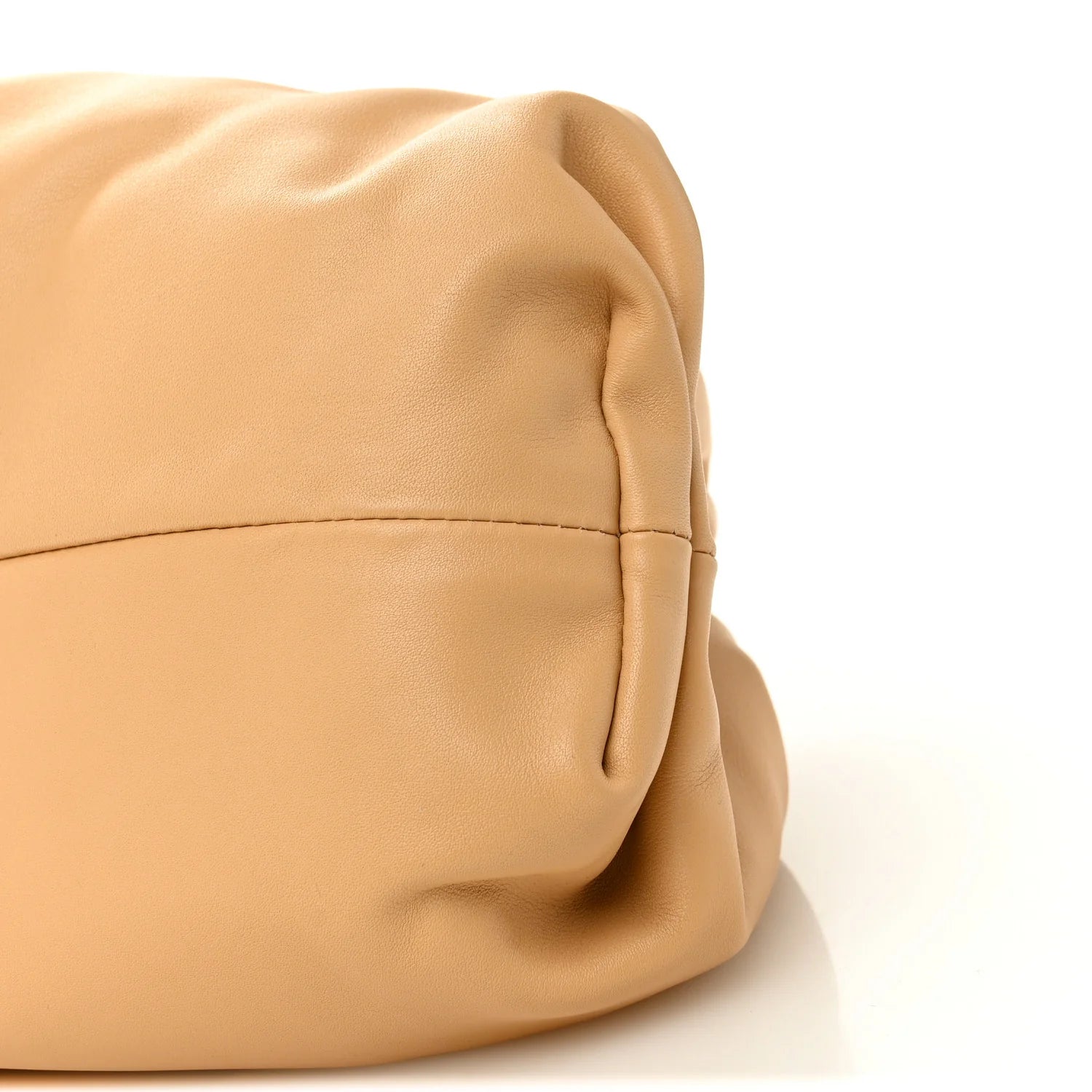 Smooth Butter Calf the Pouch Oversized Clutch Nude