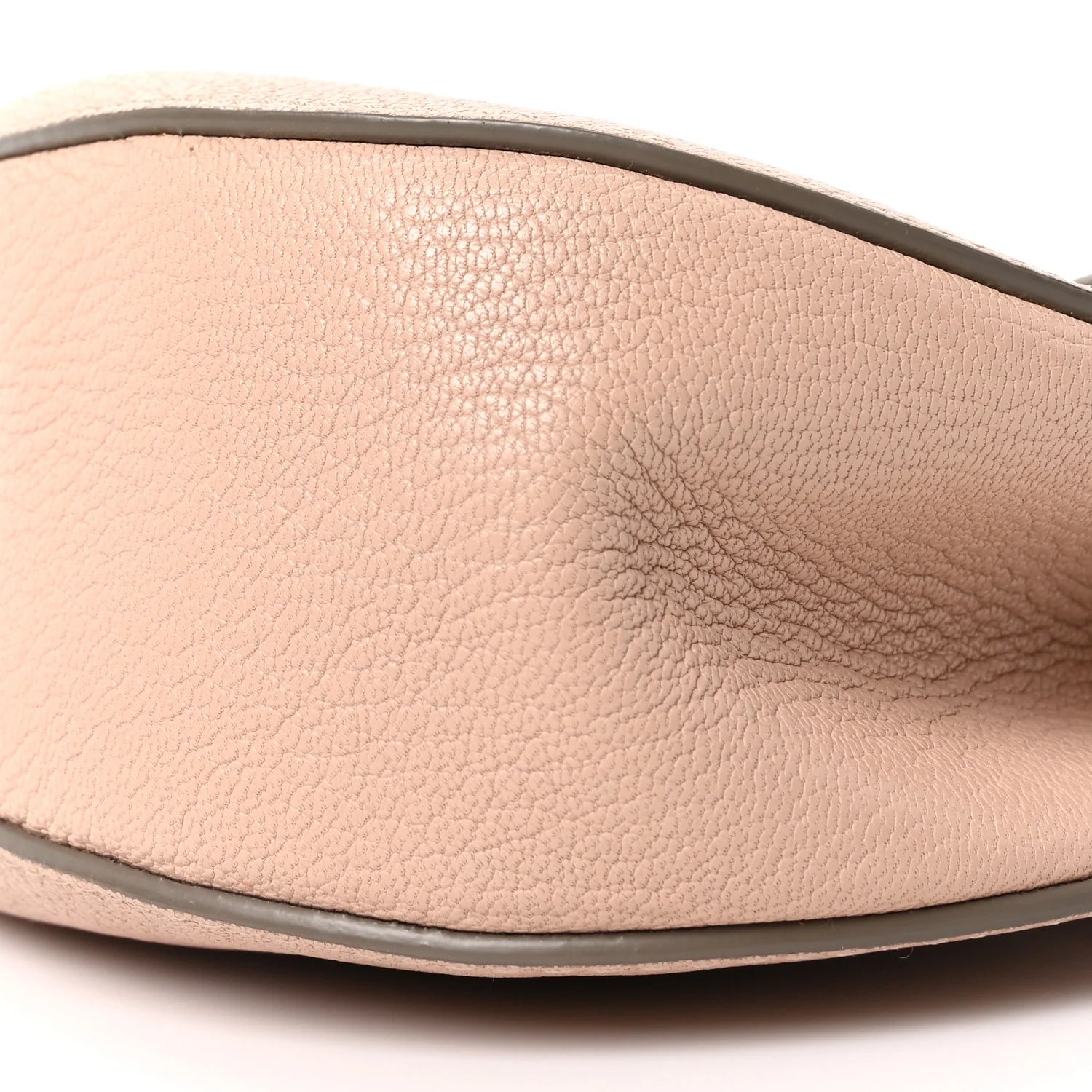 Grained Lambskin Drew Shoulder Bag Cement Pink