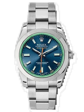 Rolex Milgauss Watch 116400GV Blo / Complete Box & Papers