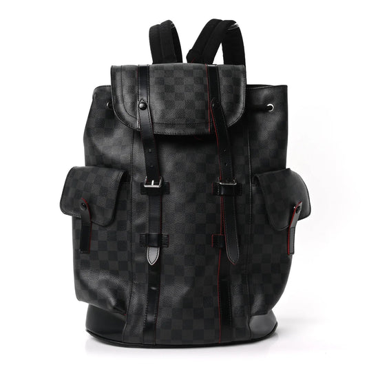 Damier Graphite Christopher PM Red