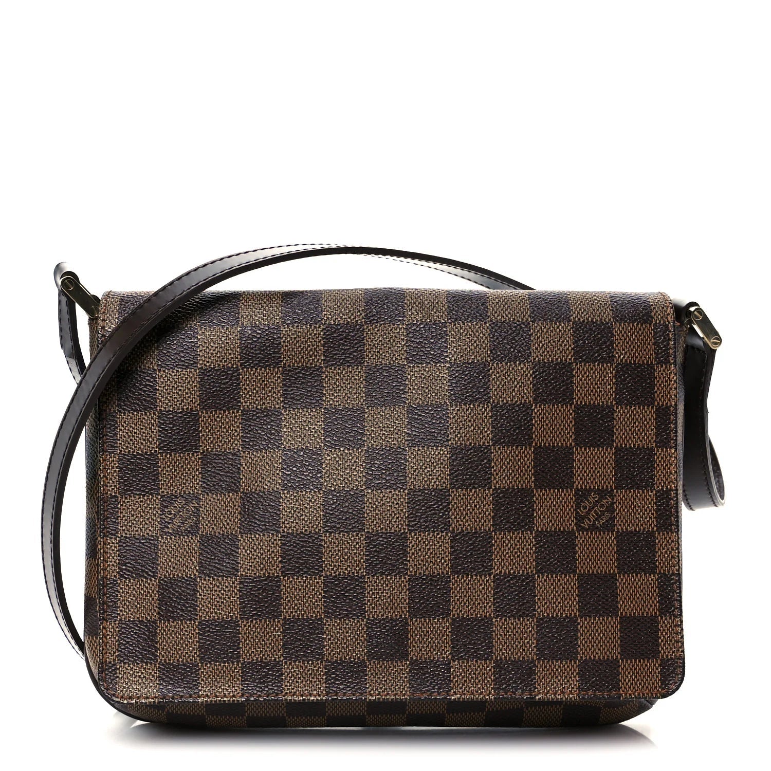 Damier Ebene Musette Tango Long Strap