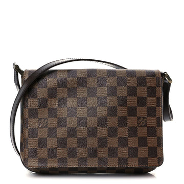 Damier Ebene Musette Tango Long Strap