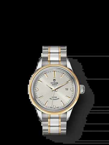 Style, Stainless Steel and Yellow Gold with Diamond-Set, 28Mm, Ref# M12103-0005