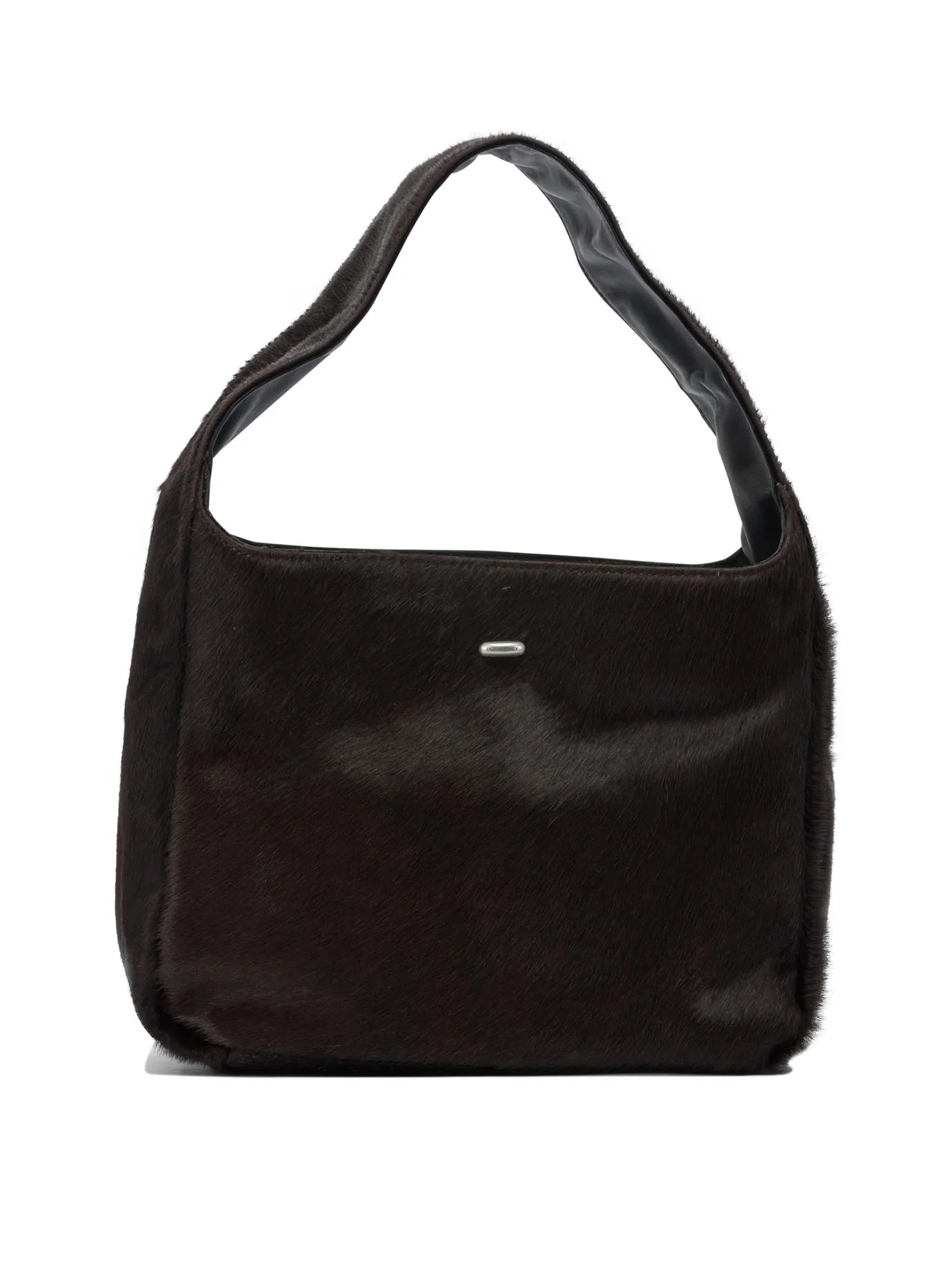 CHOCOLATE COW LEATHER SHOULDER BAG