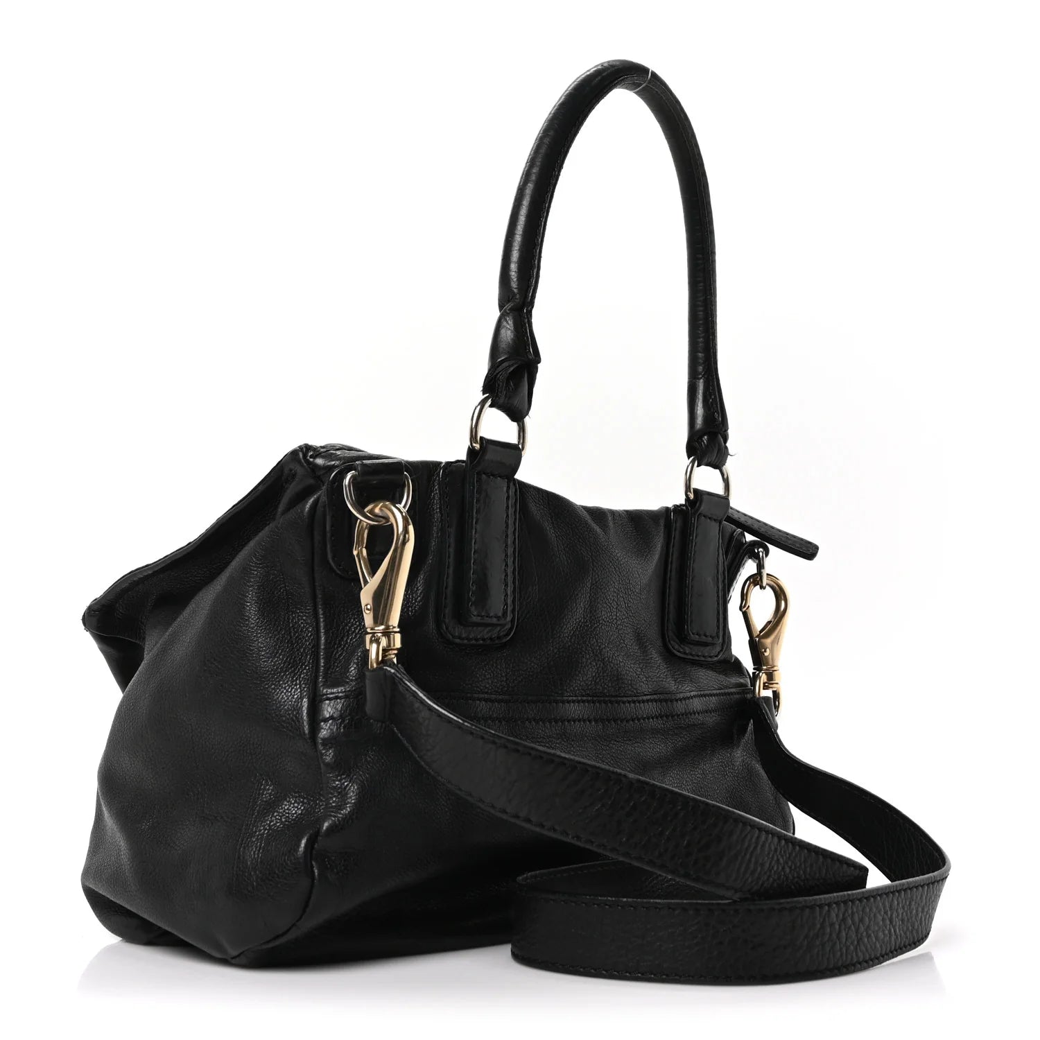 Sugar Goatskin Large Pandora Black