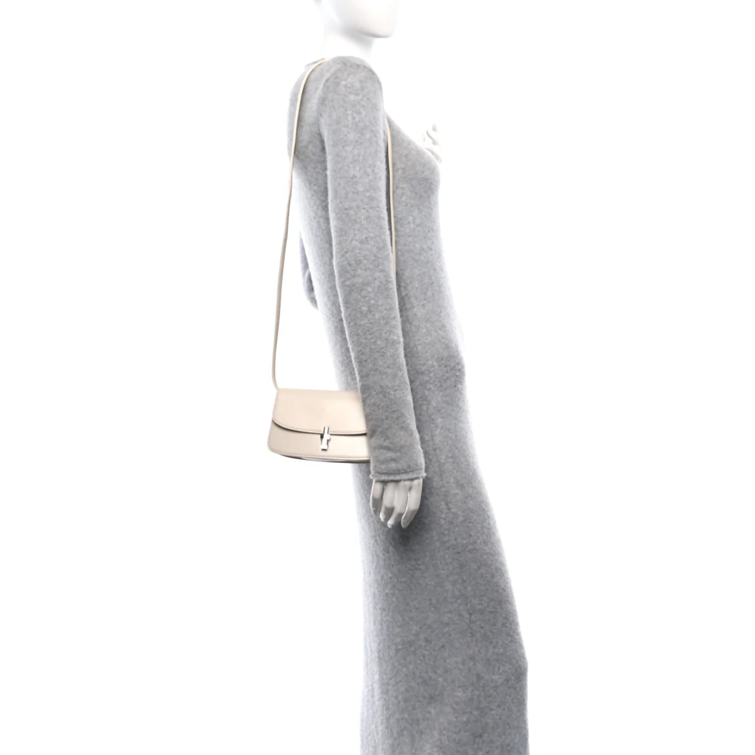 Smooth Calfskin the Sofia E/W Crossbody Ivory