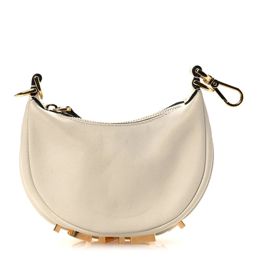 Vitello Grace Matte Nano graphy Hobo Charm White Ice