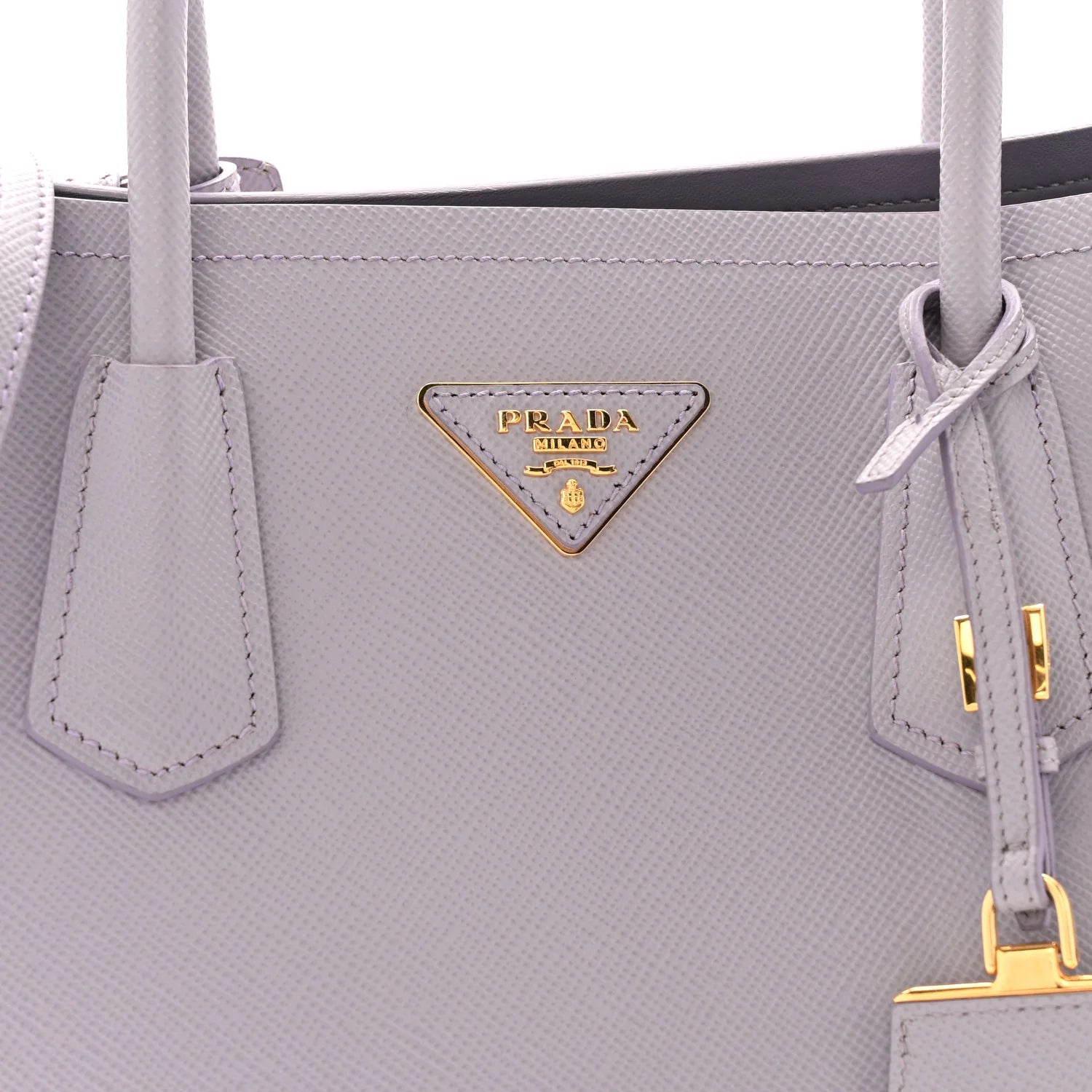 Saffiano Cuir Small Double Bag Glicine