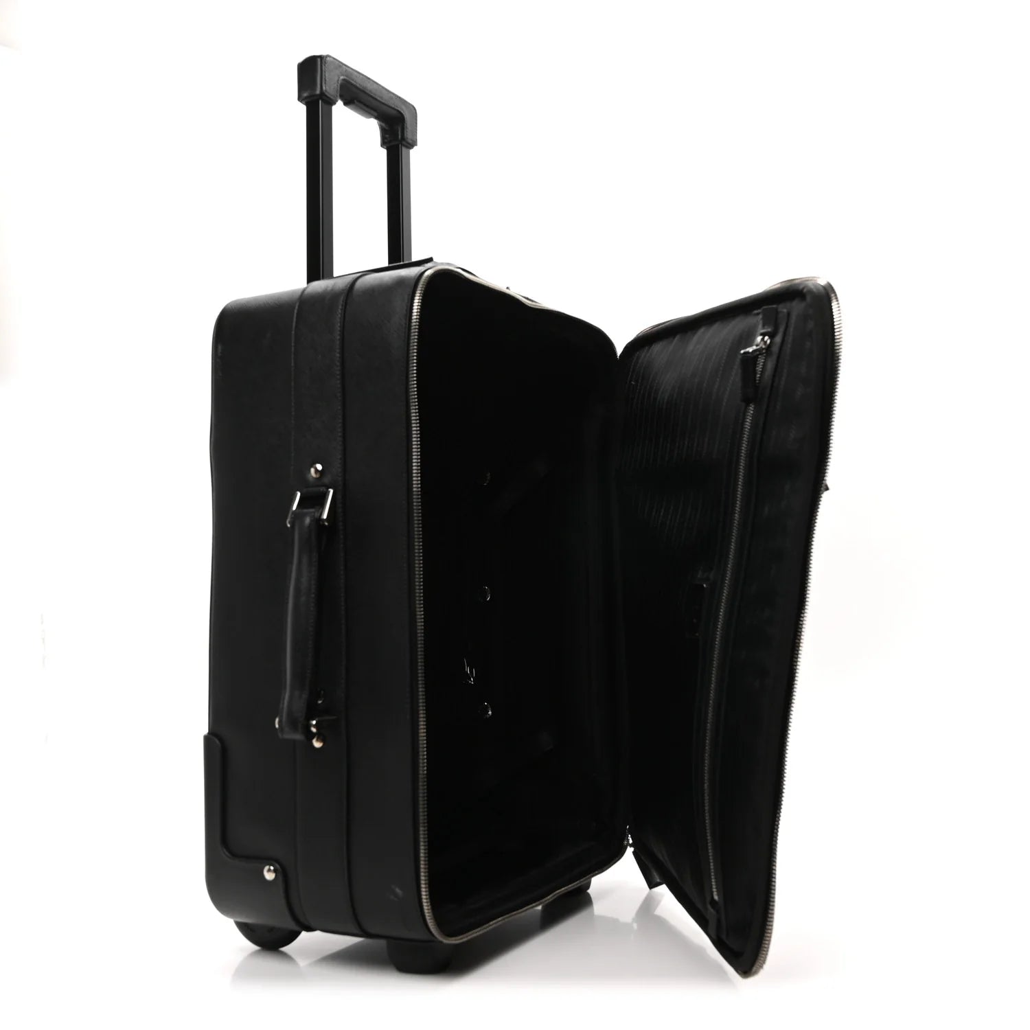 Saffiano Trolley Luggage Black