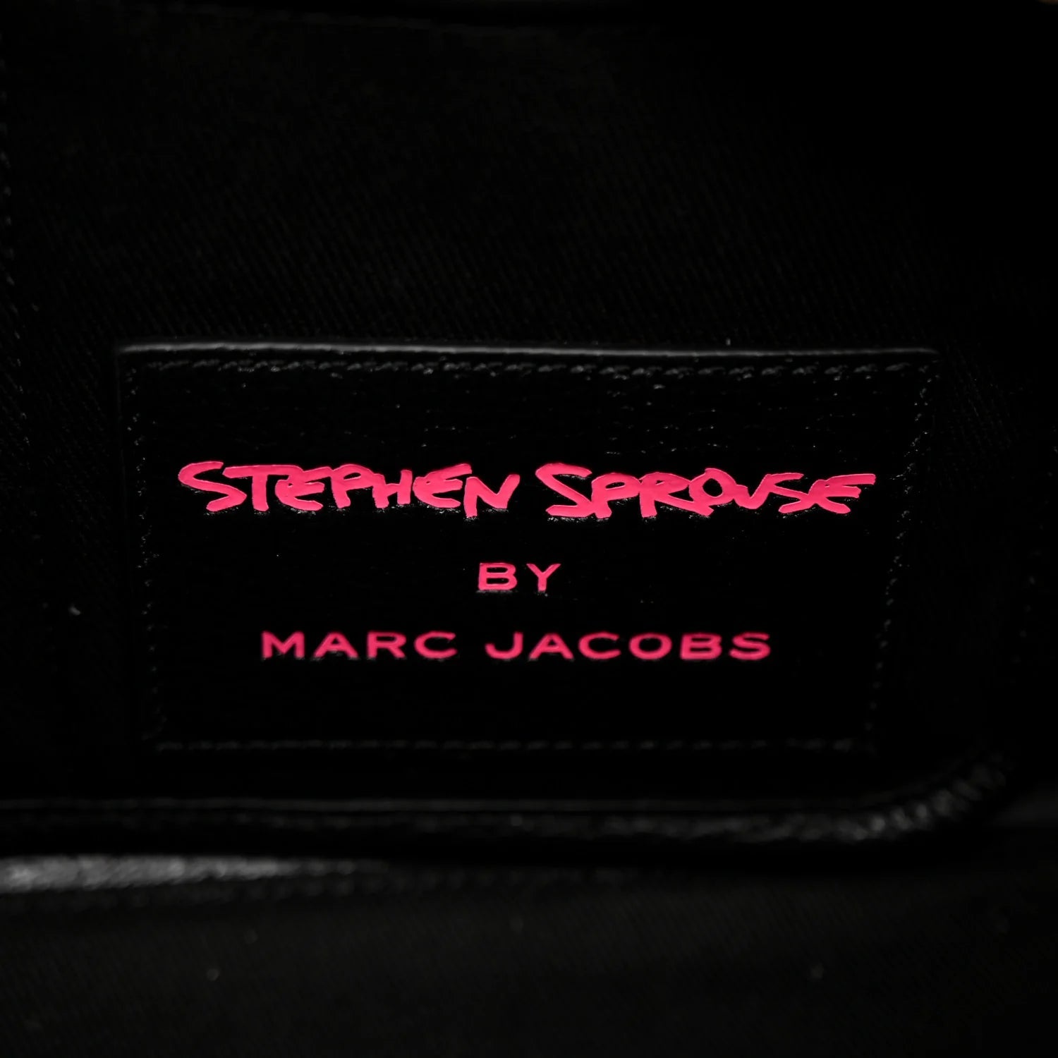 X STEPHEN SPROUSE Grained Calfskin Medium the Tote Bag Pink