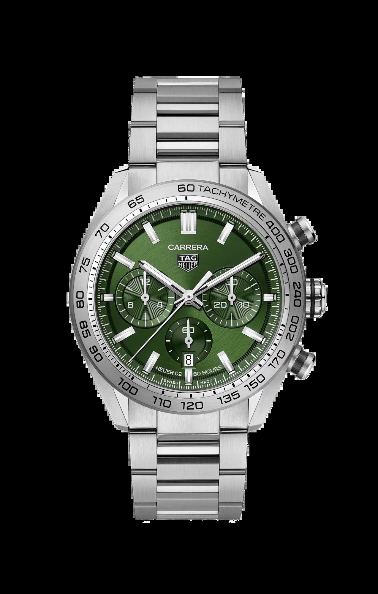 Unworn  Carrera Chronograph, Stainless Steel, 44Mm, Ref# CBN2A10.BA0643, Box & Papers