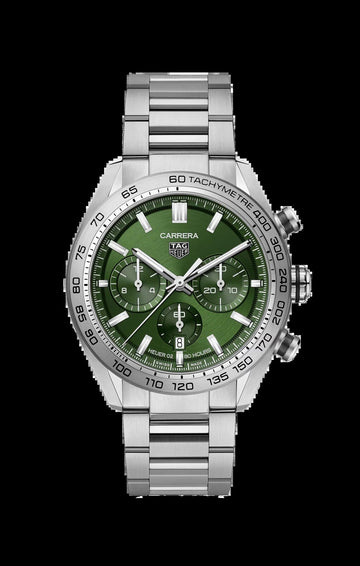 Unworn  Carrera Chronograph, Stainless Steel, 44Mm, Ref# CBN2A10.BA0643, Box & Papers