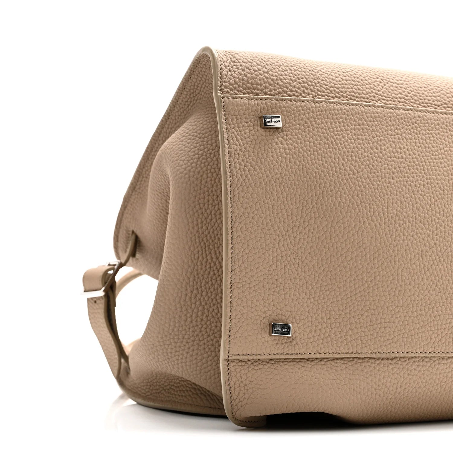 Matte Grained Calfskin Soft Margaux 15 Dark Taupe