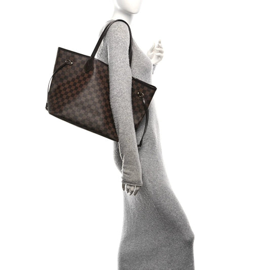 Damier Ebene Neo Neverfull MM Rose Ballerine