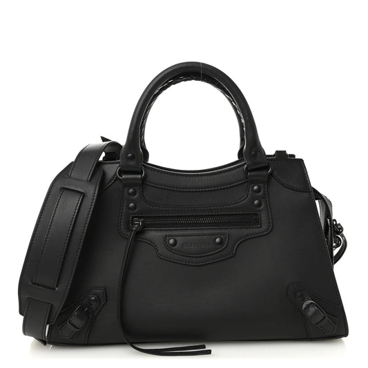 Smooth Calfskin Neo Classic Black Hardware S City Black
