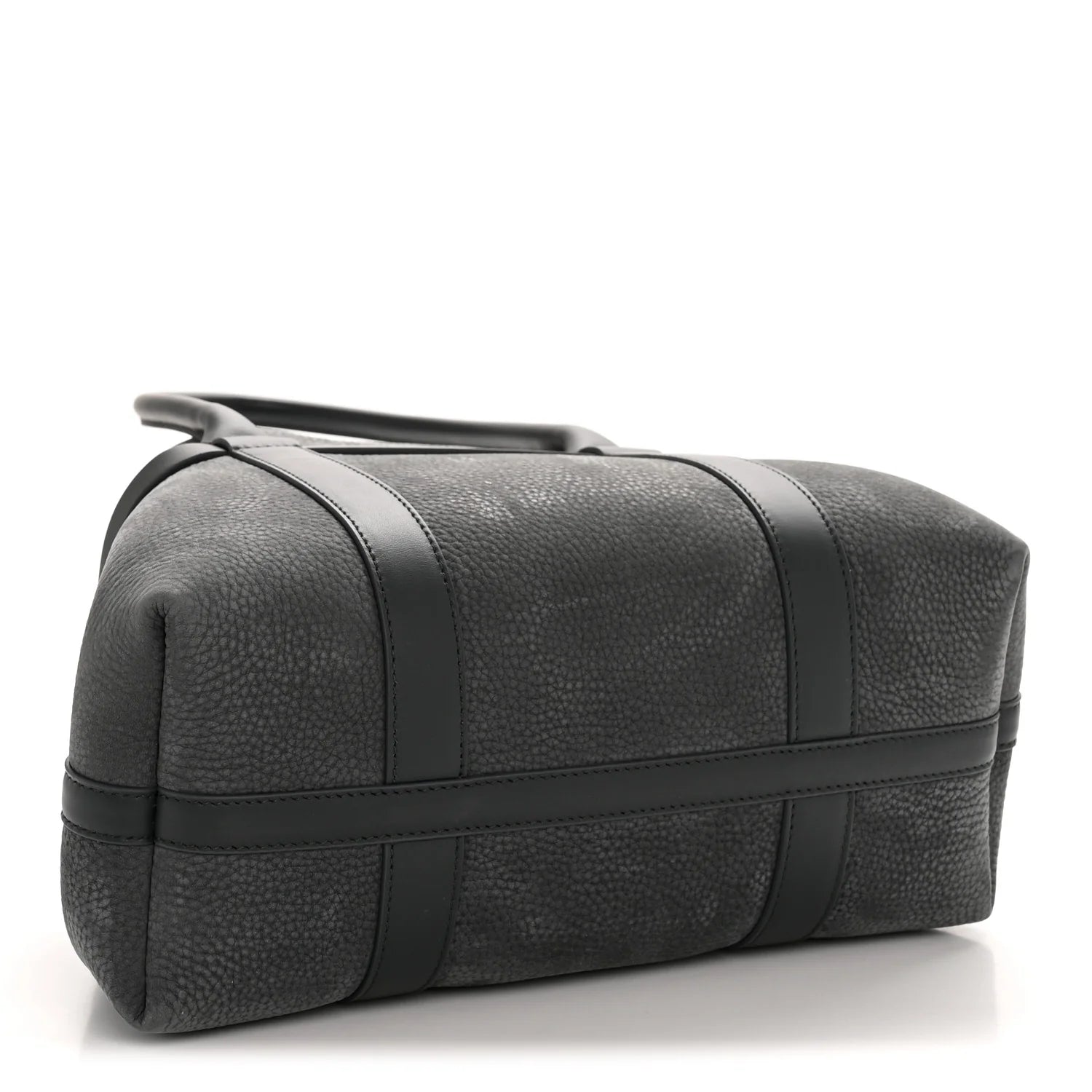 Nubuck Grained Calfskin Small Ghiera Shopper Tote Blue Navy