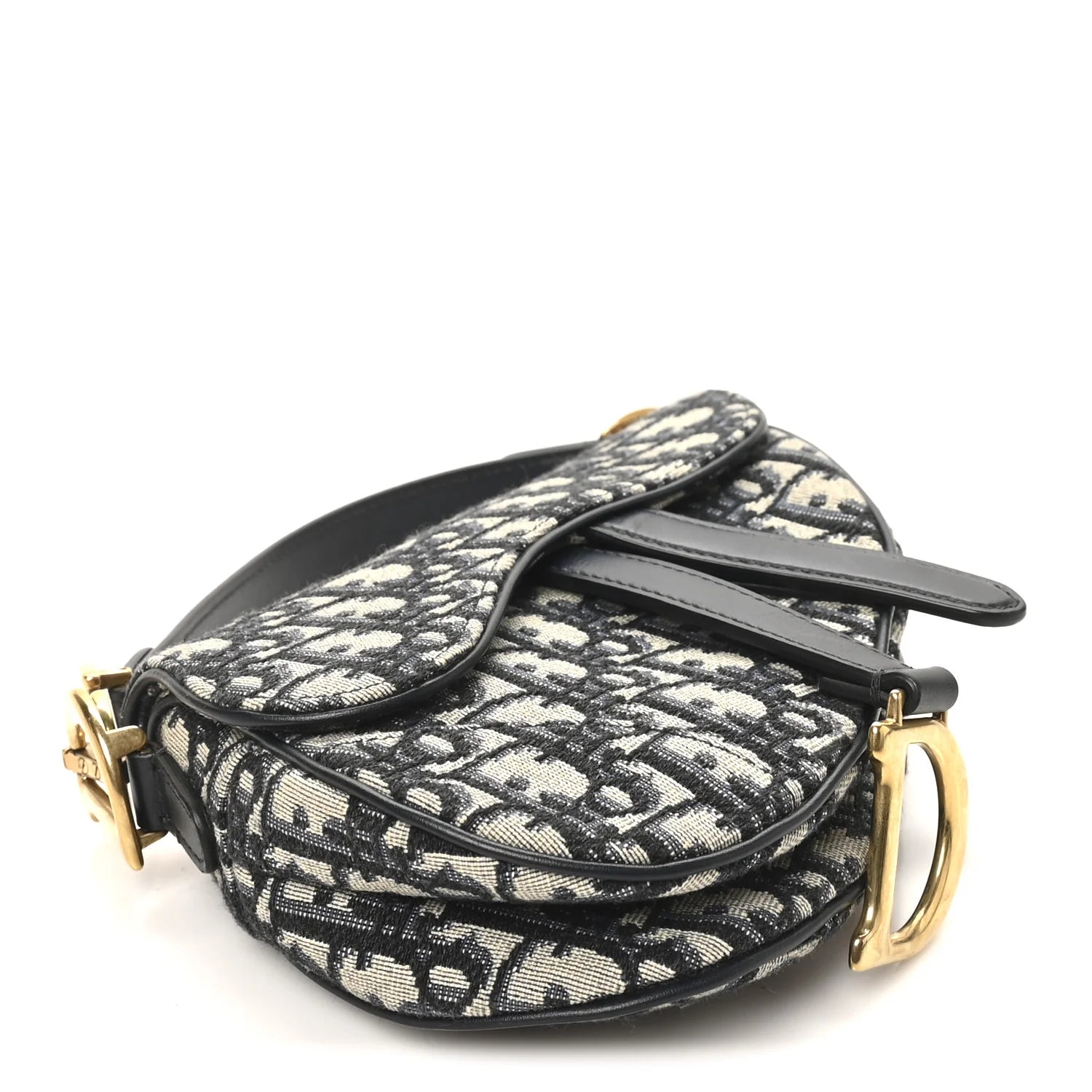 Oblique Mini Saddle Bag Blue