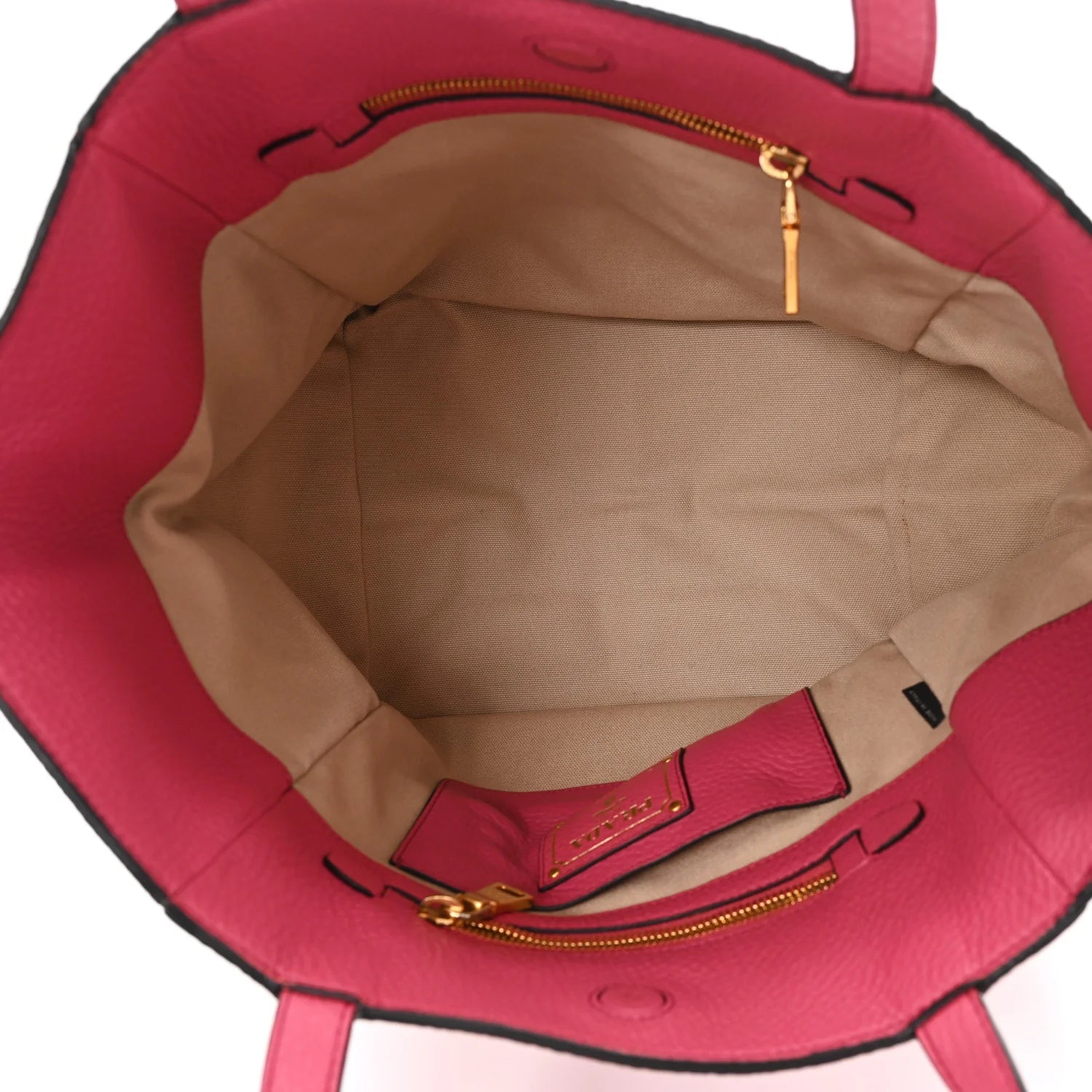 Vitello Daino Shopping Tote Peonia