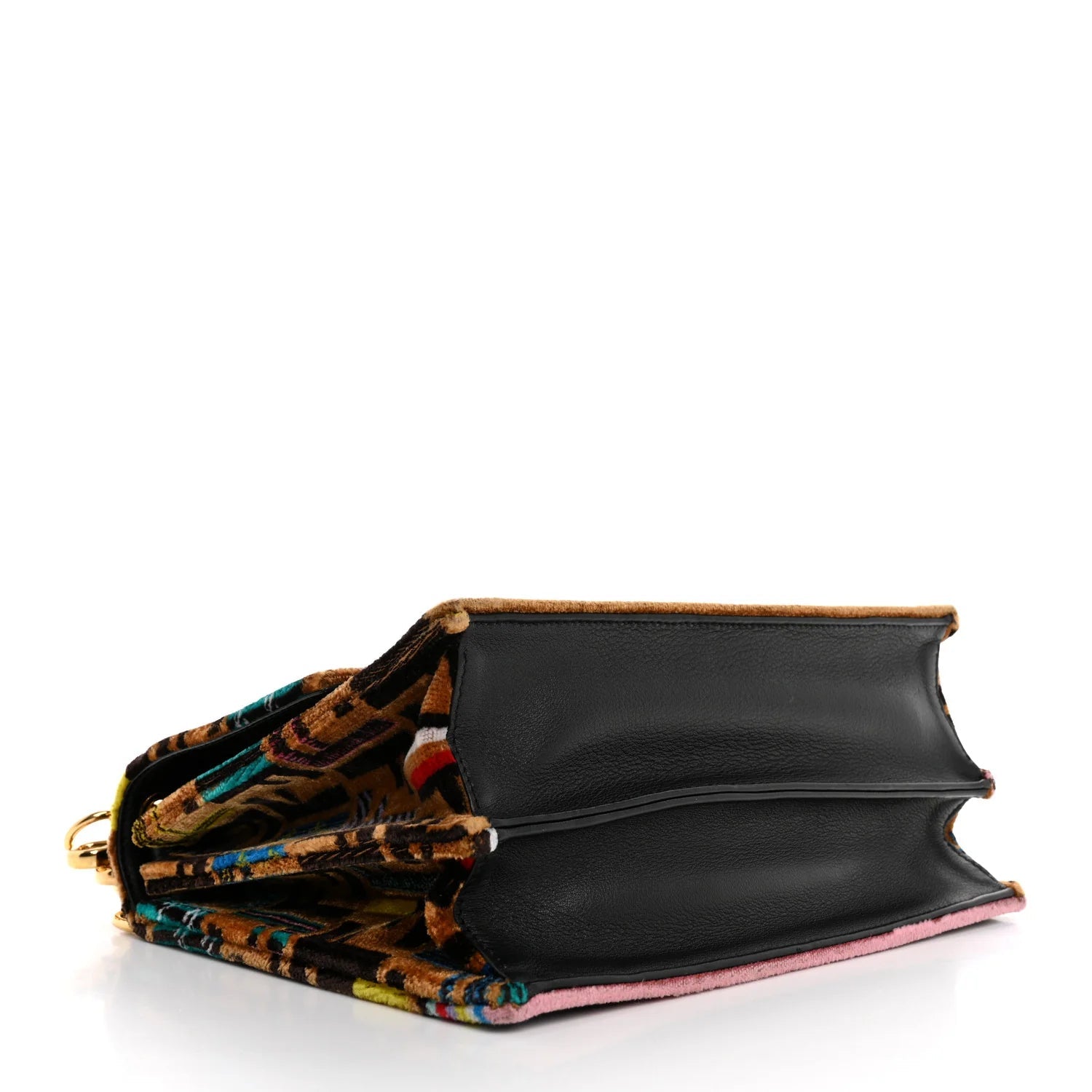 Velvet Vitello Dolce Fun Fair Kan I Shoulder Bag Tobacco Multicolor Black