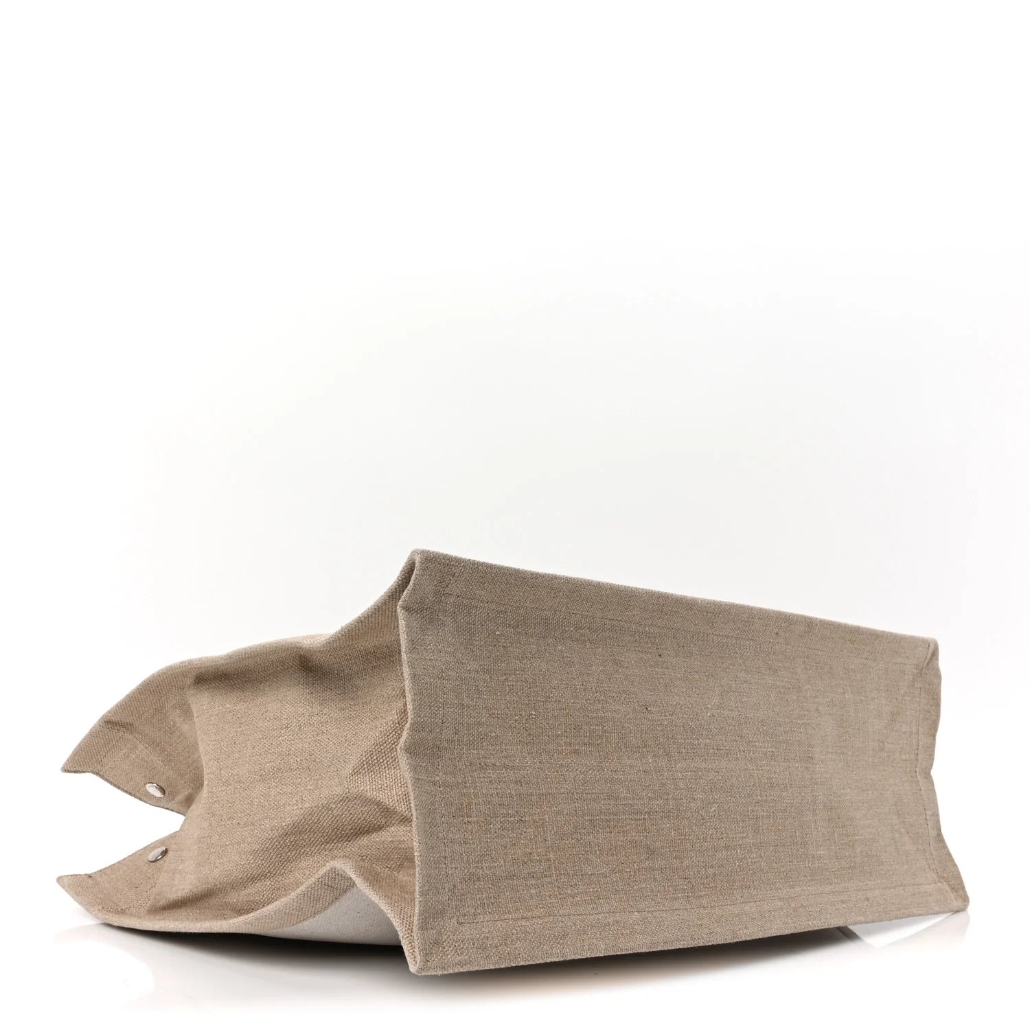 Linen Calfskin Rive Gauche Tote Optic White