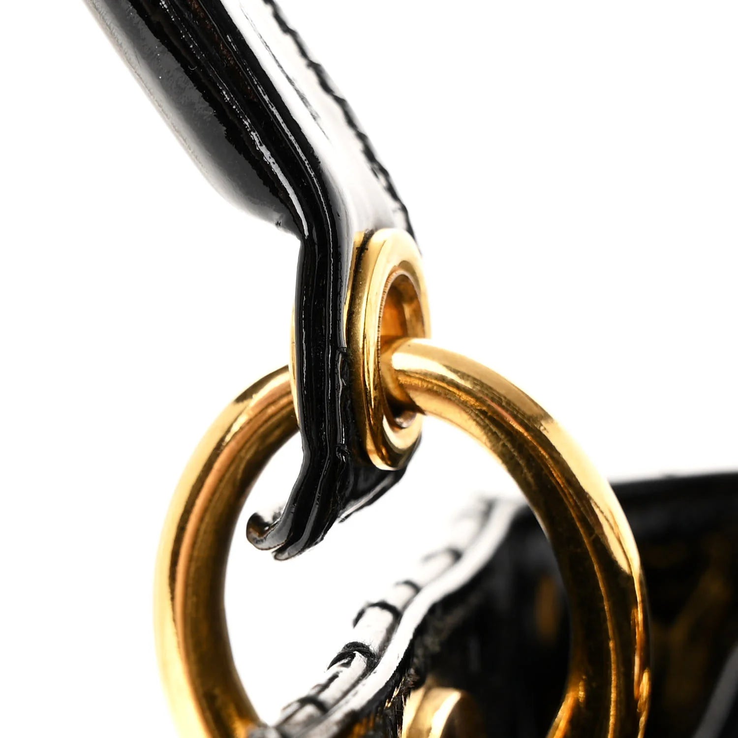 Patent Cannage Medium Lady Dior Black