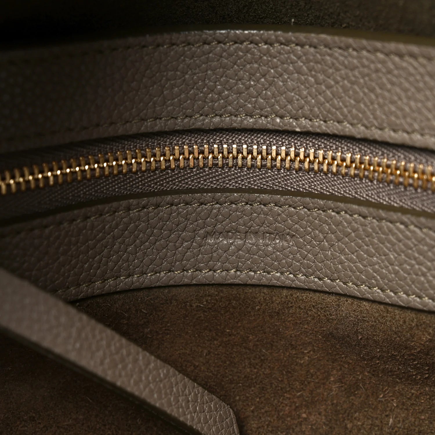 Soft Grained Calfskin Small Belt Cabas Phantom Taupe