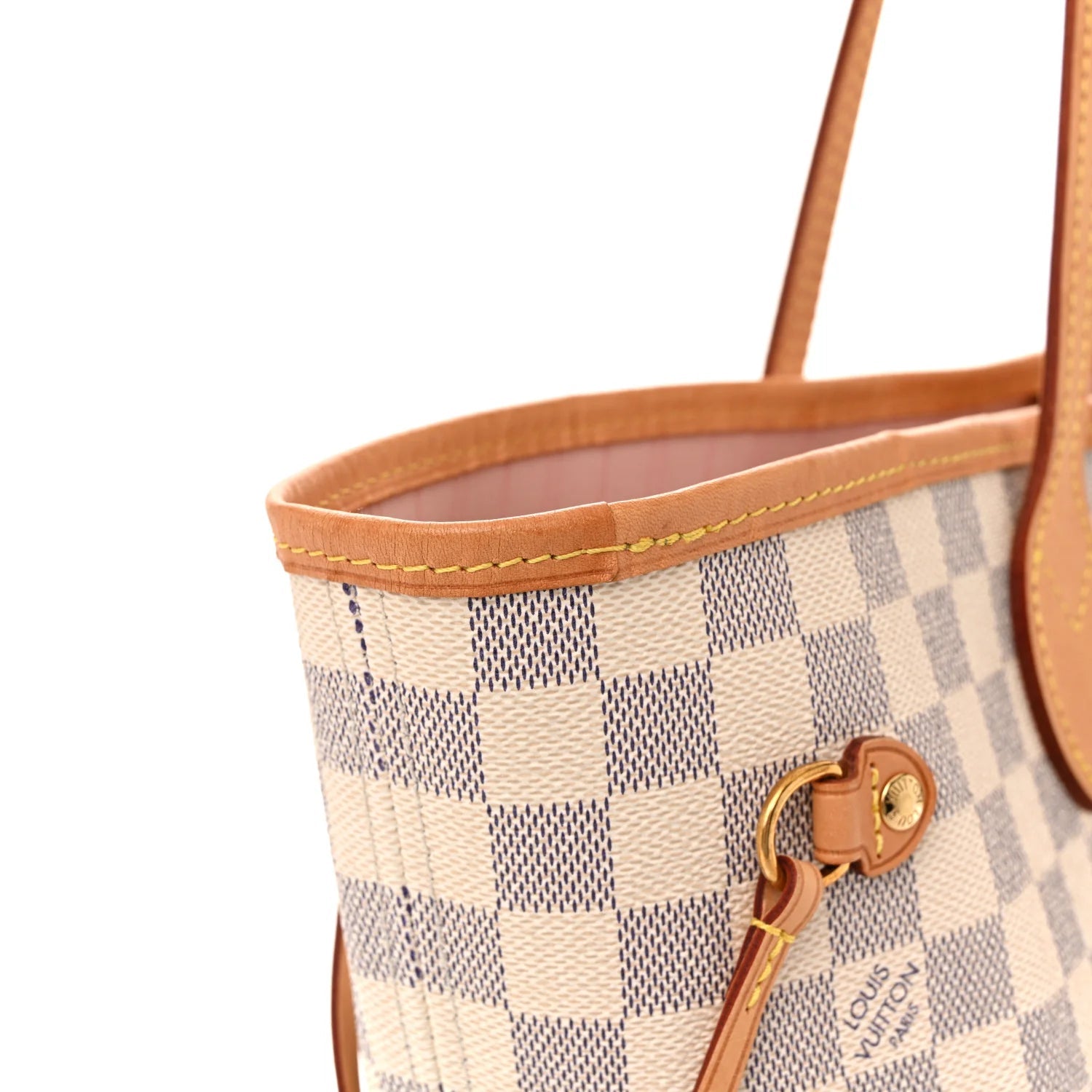 Damier Azur Neo Neverfull MM Rose Ballerine