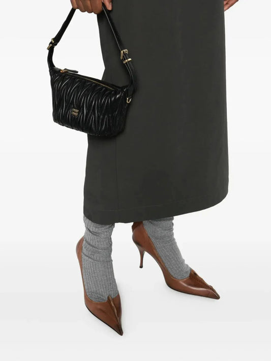 MATELASSÉ NAPPA LEATHER POUCH