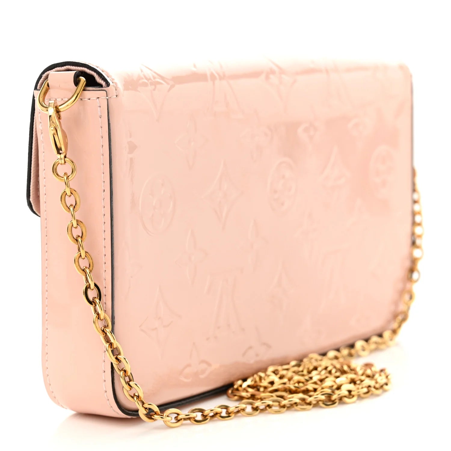 Vernis Pochette Felicie Chain Wallet Rose Ballerine