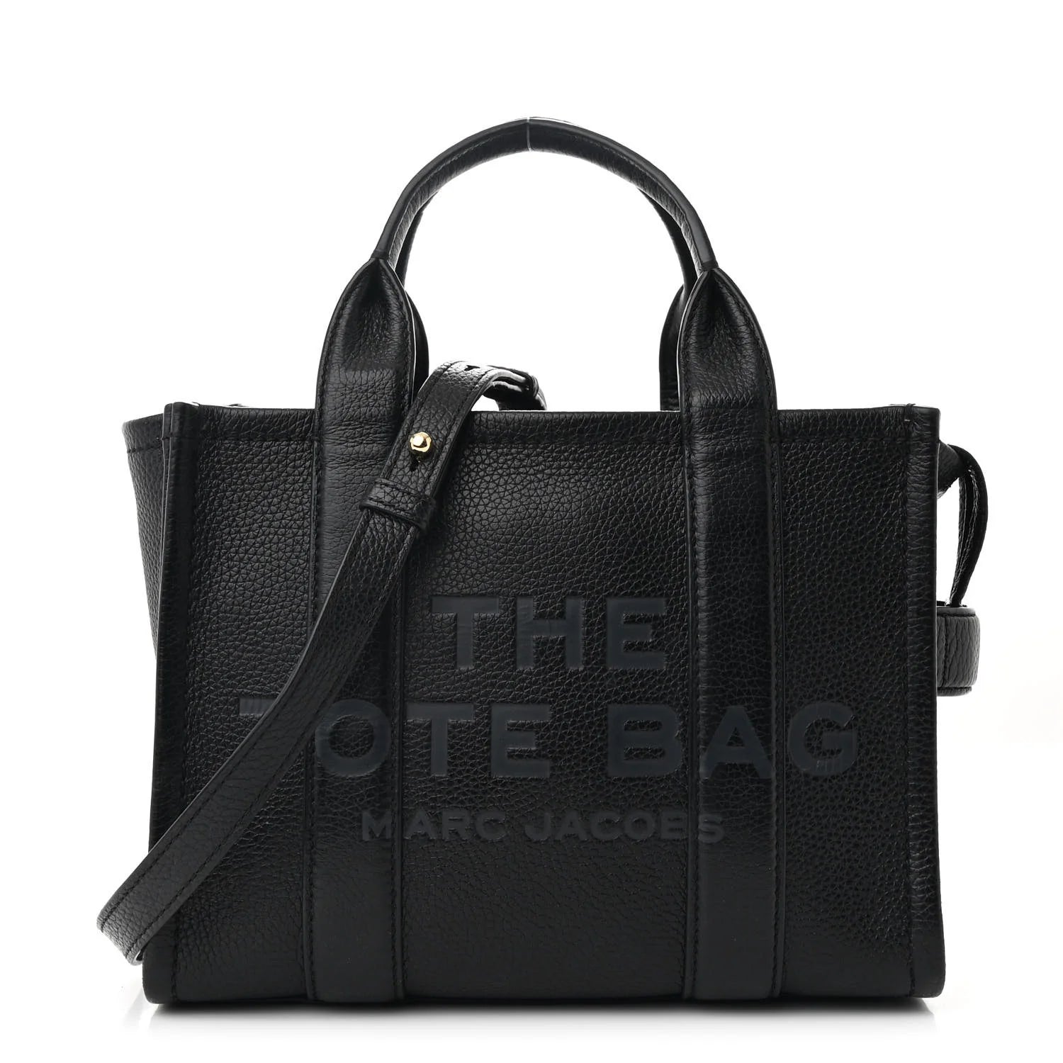 Grained Calfskin Small the Tote Bag Black
