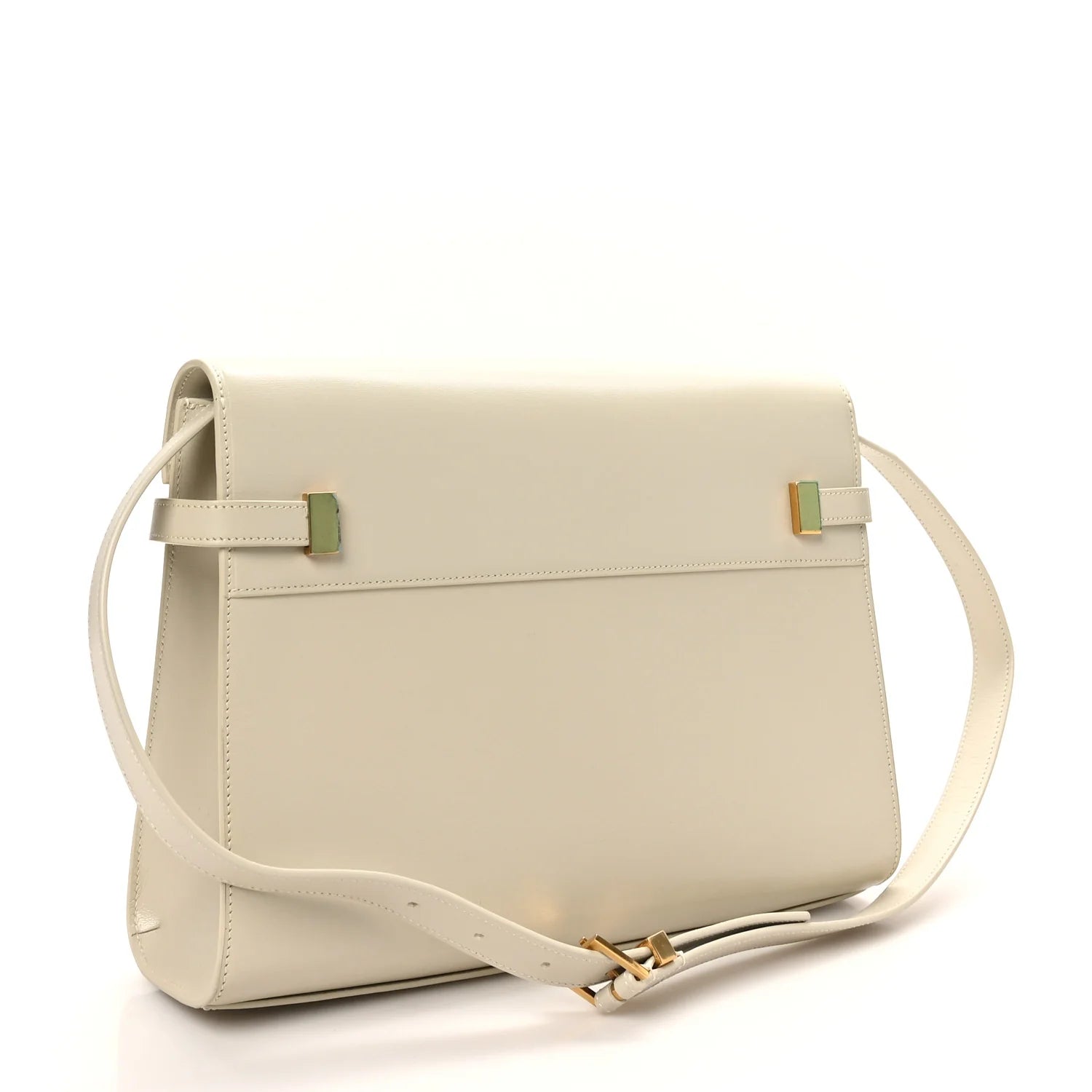 Smooth Calfskin Manhattan Shoulder Bag Crema Soft